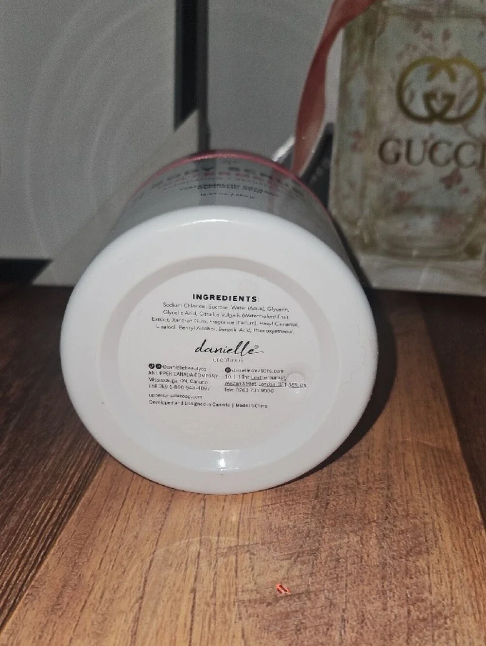 dani beauty Watermelon Body Scrub — White & Coral Exfoliant